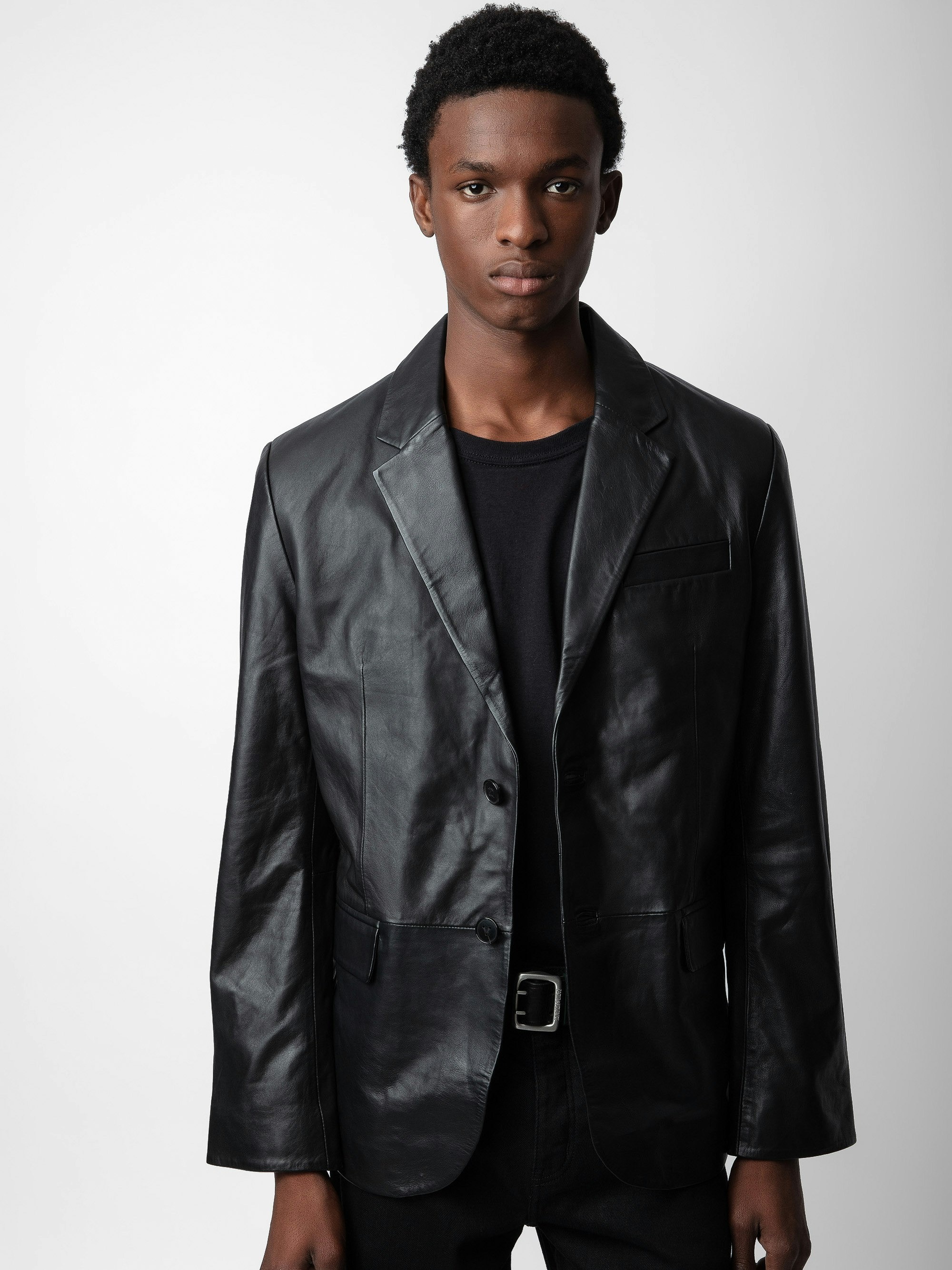 Valfried Leather Blazer - 8