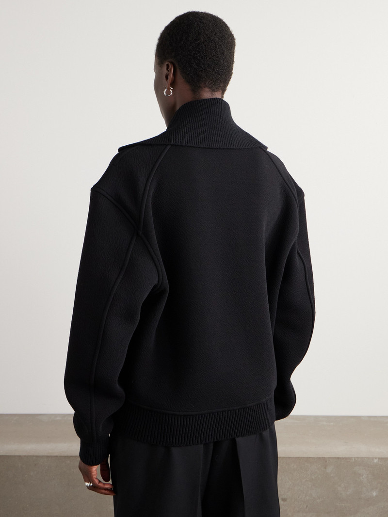 Oversized Wool-blend Bomber Jacket 3