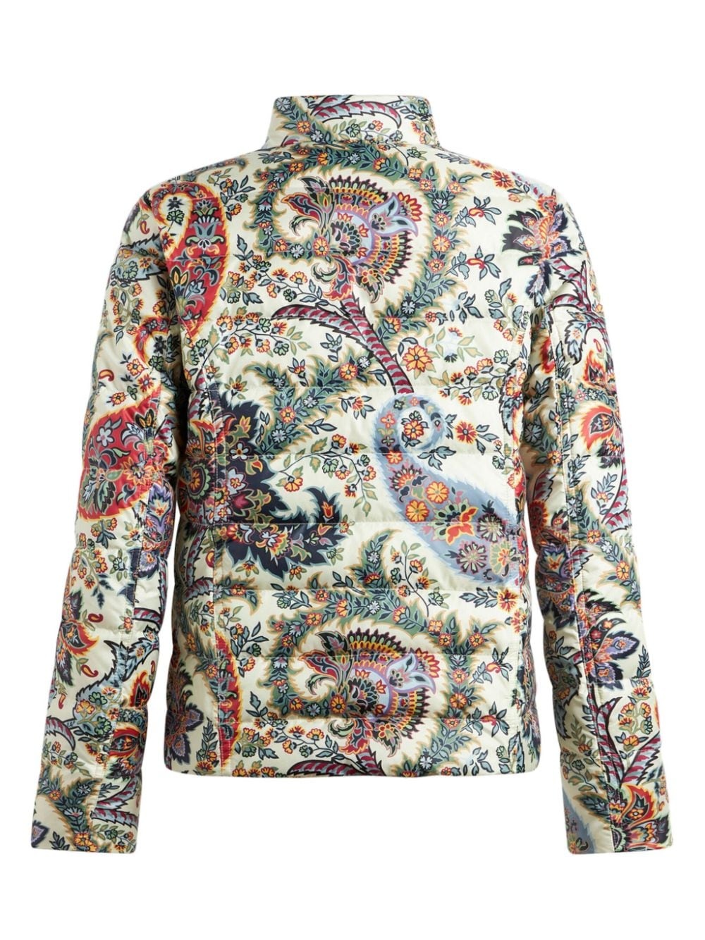 paisley-print down puffer jacket - 6