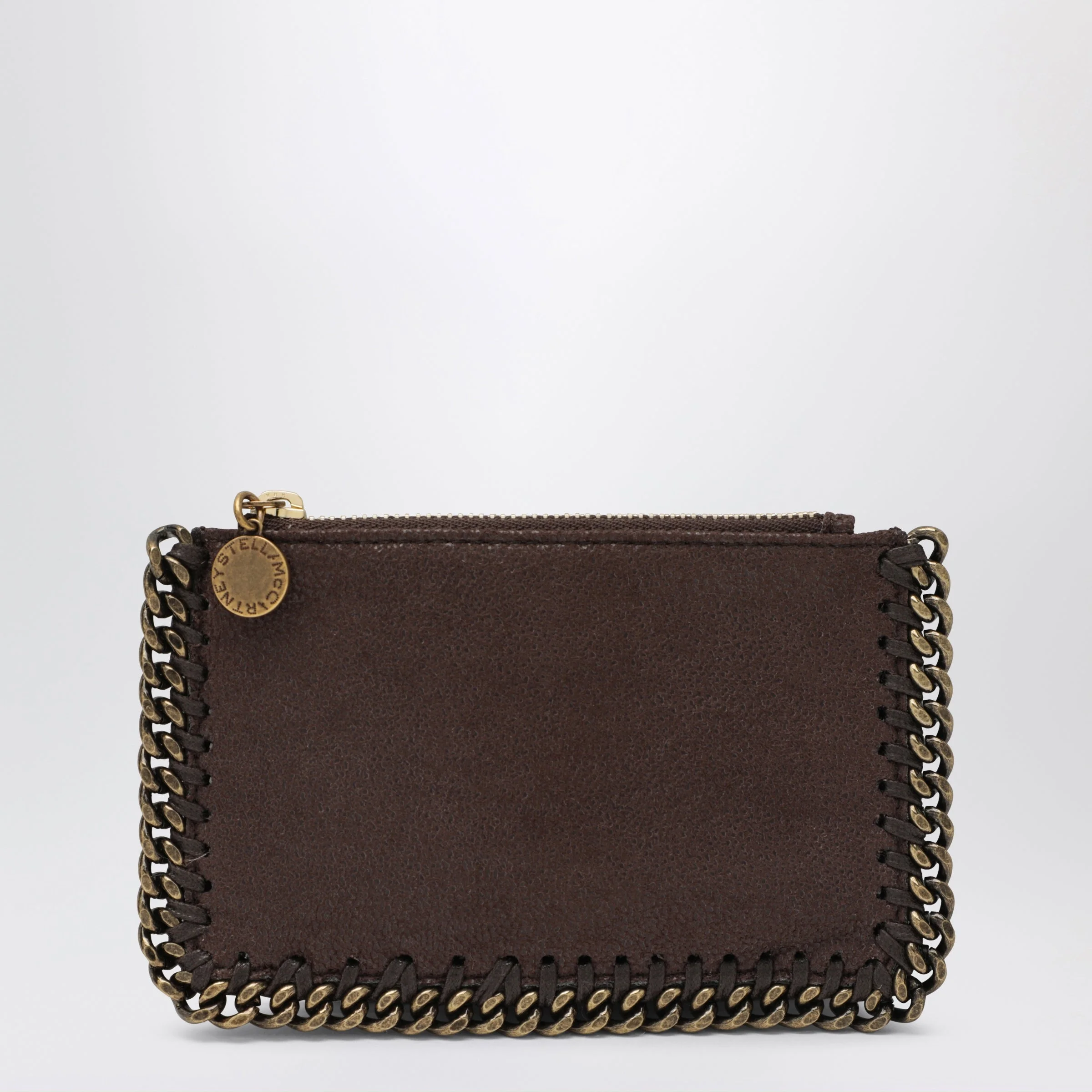 Falabella Card Holder in Mahogany - 1