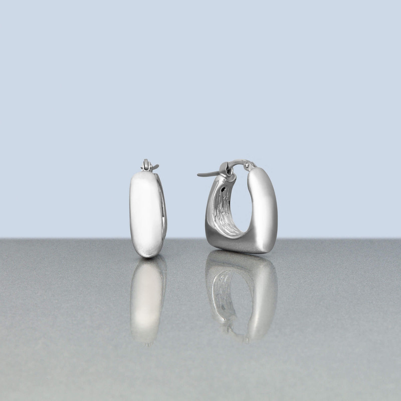 All Angles Silver Hoops 5