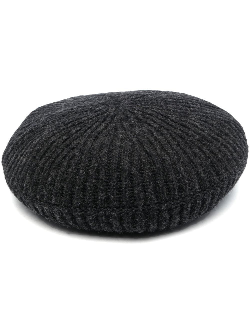 ribbed knitted beret - 1