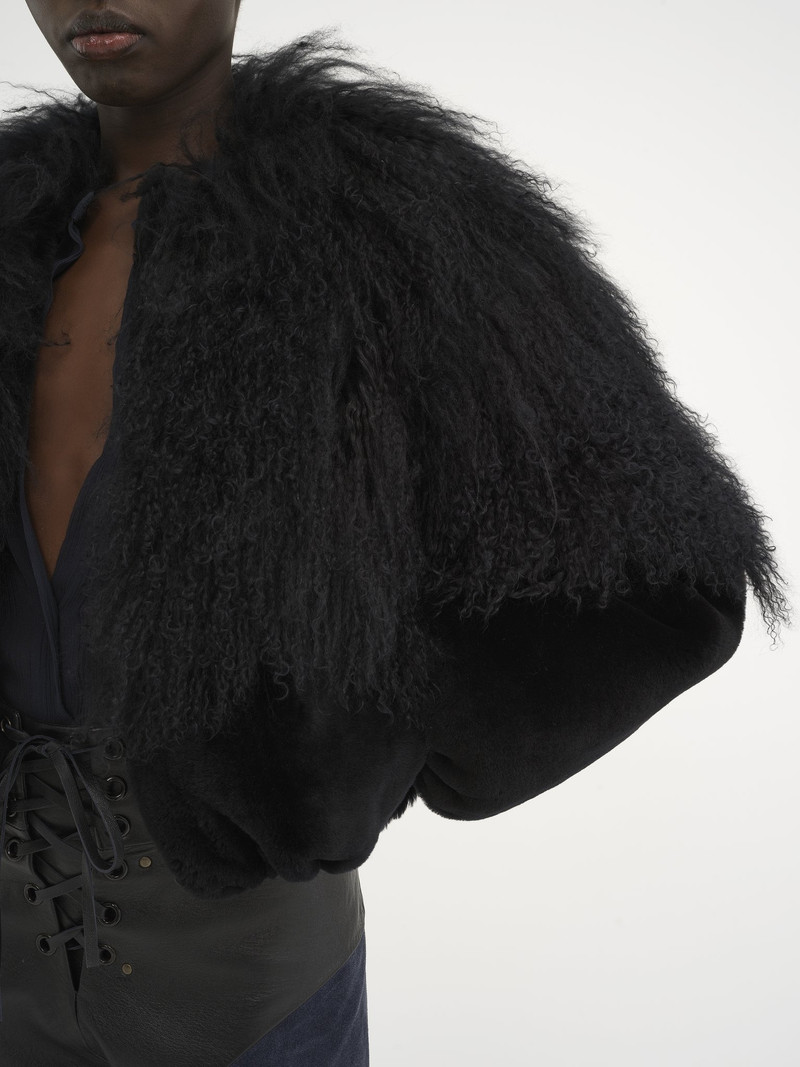 CROPPED BLOUSON IN SHEARLING 7