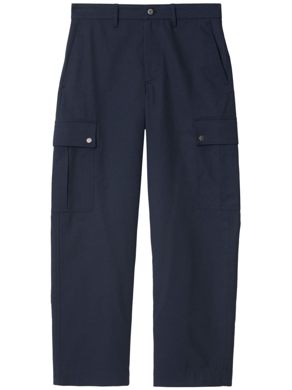 cotton blend cargo trousers - 1