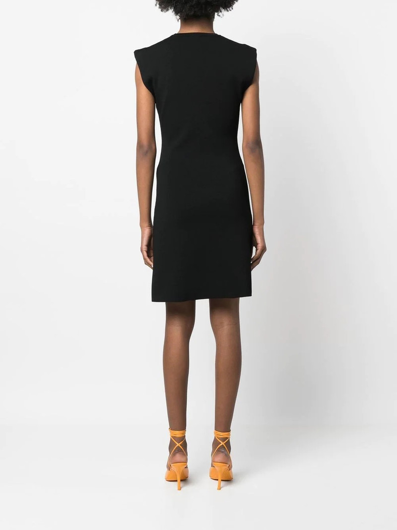 fine-ribbed sleeveless mini dress 4