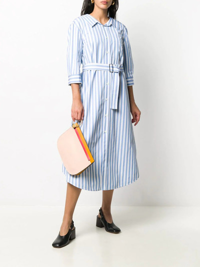 Marni stripe belted cotton shirt dress outlook