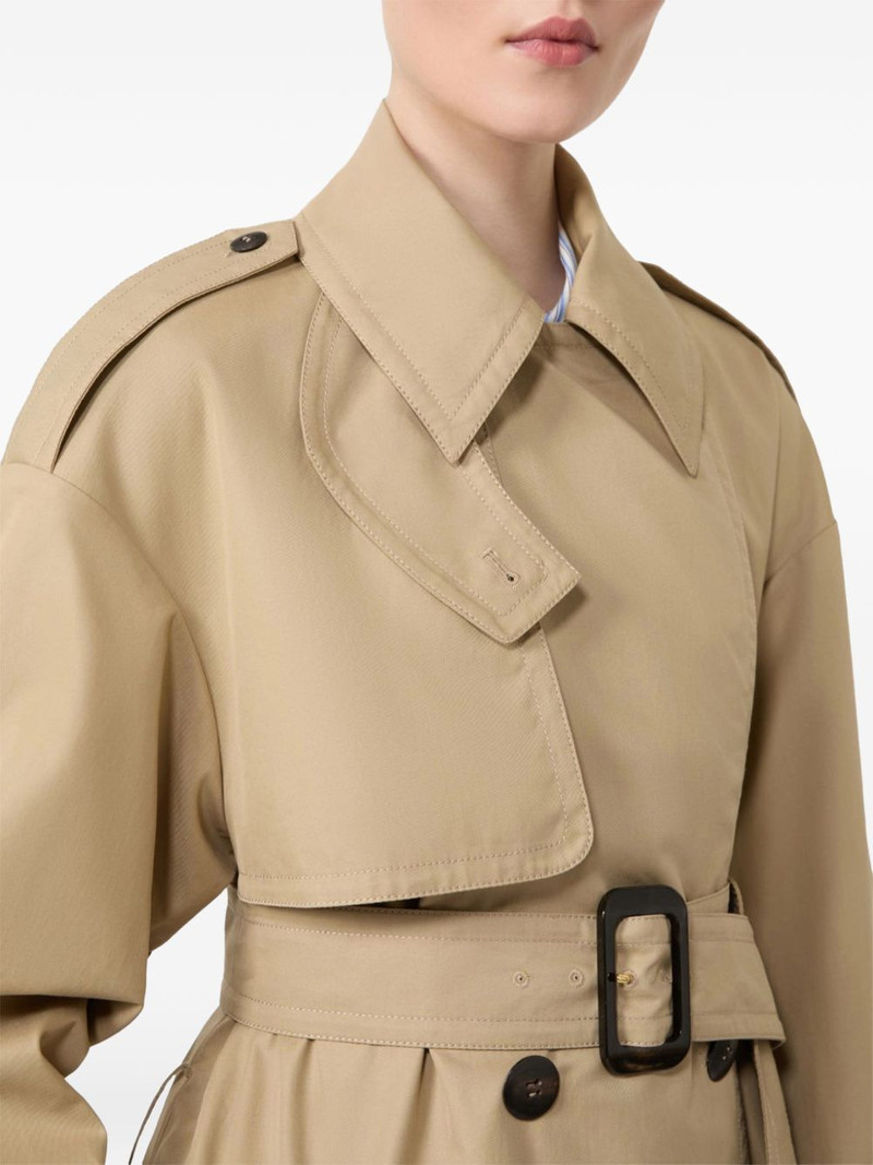 belted cotton trench coat 3