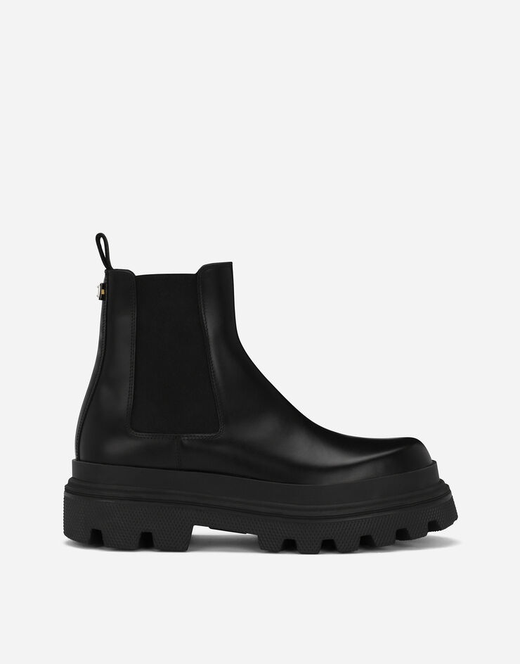 Brushed calfskin Chelsea boots - 1