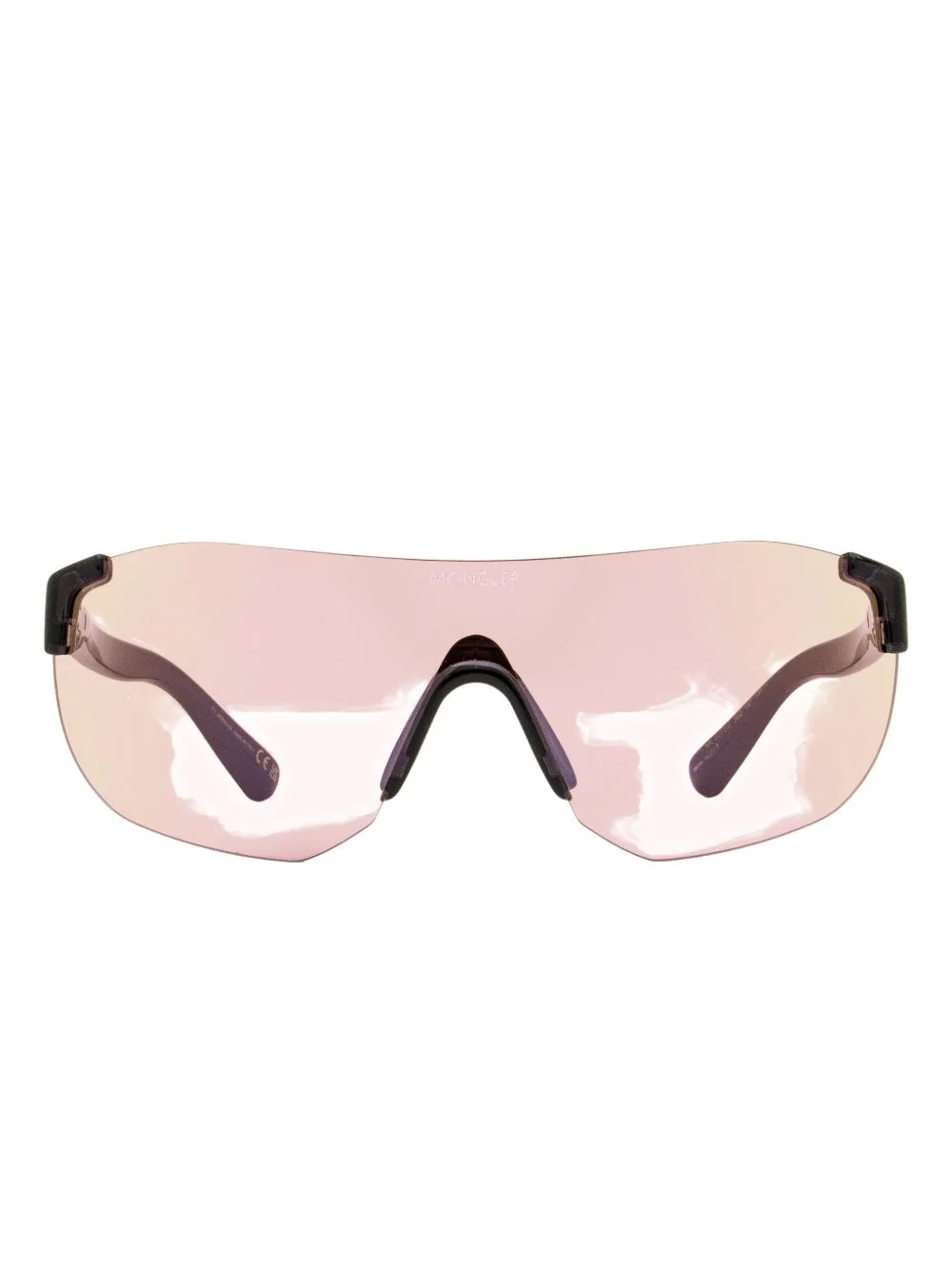 rimless shield sunglasses - 1