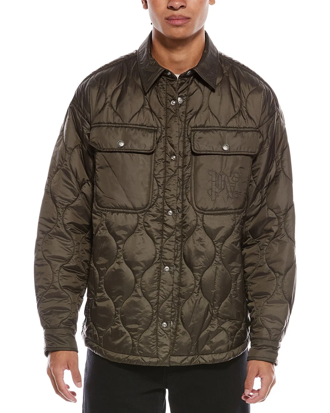 Palm Angels Classic Logo Quilted Jacket - 1