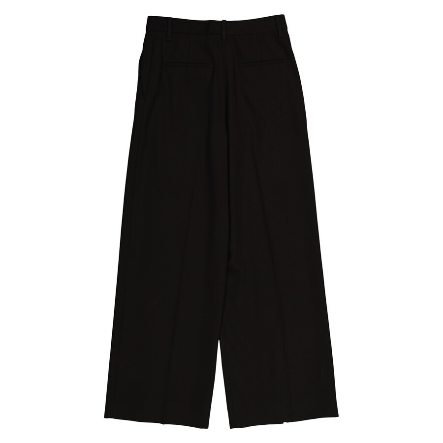 Burberry Wide Leg Wool Trouser With Slits - 2