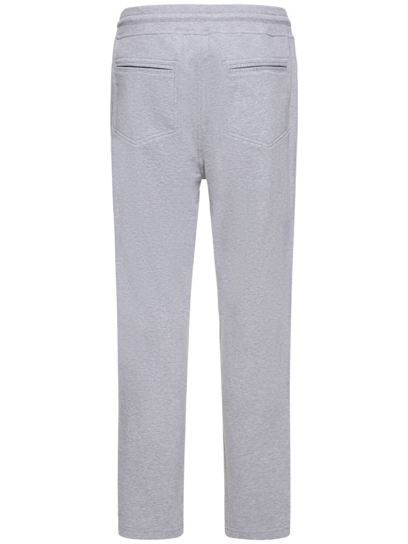 Tapered Ribbed Cotton Sweatpants