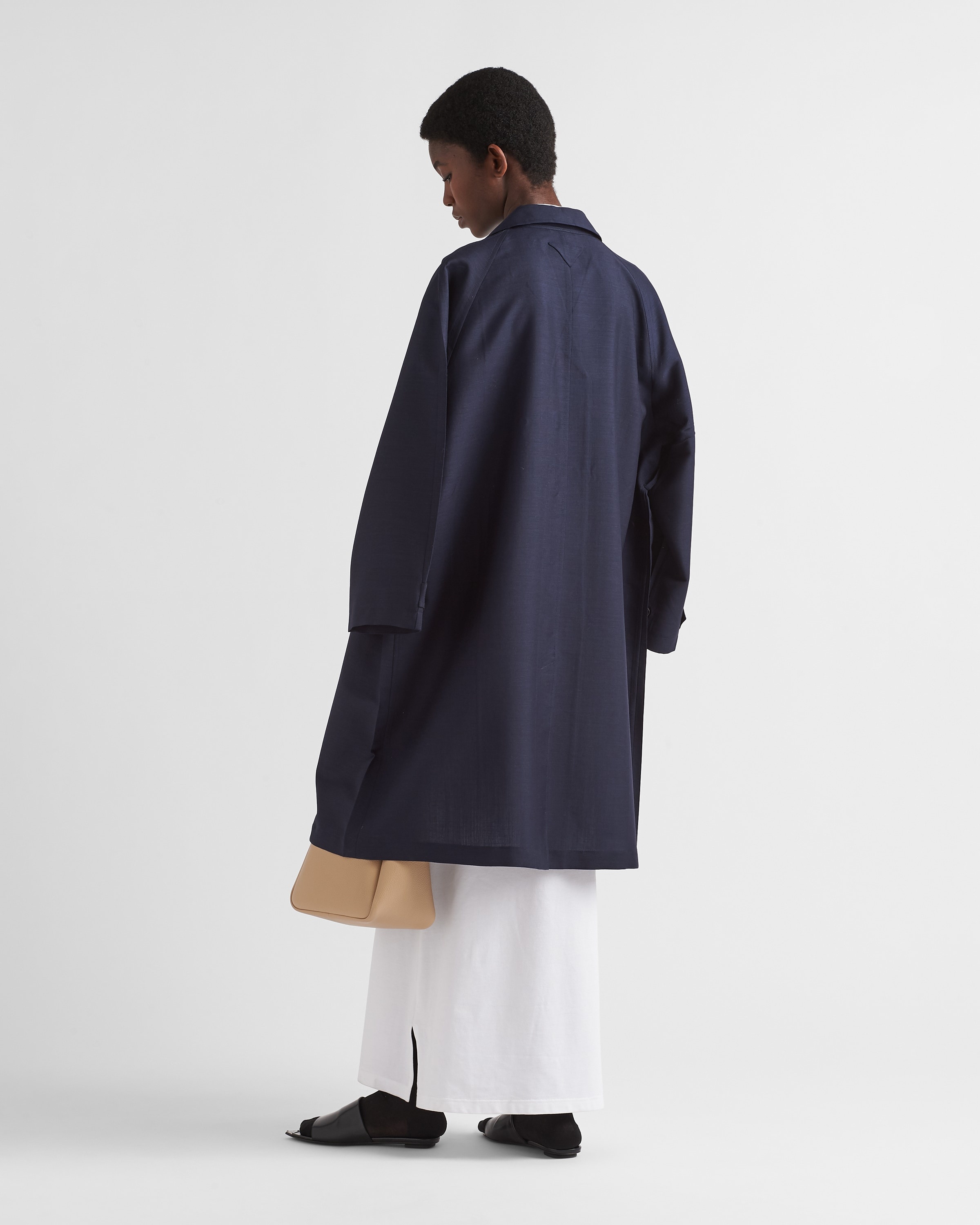 Single-breasted light mohair coat - 5