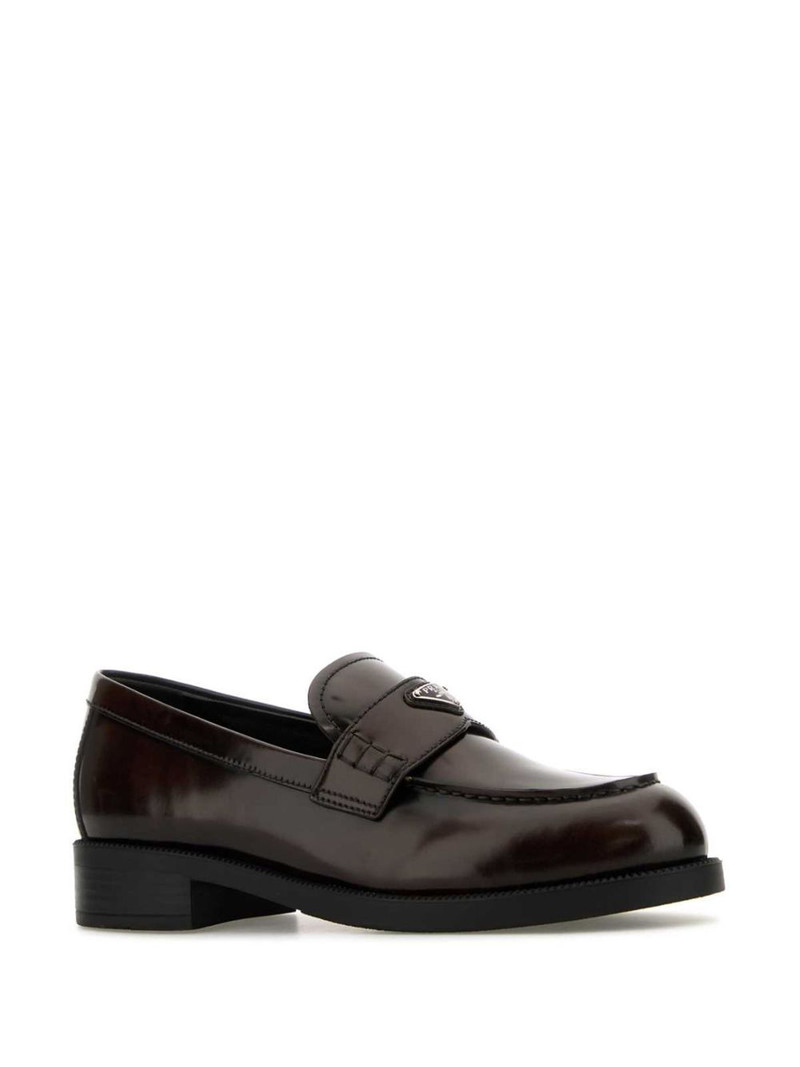 Prada triangle-logo loafers outlook