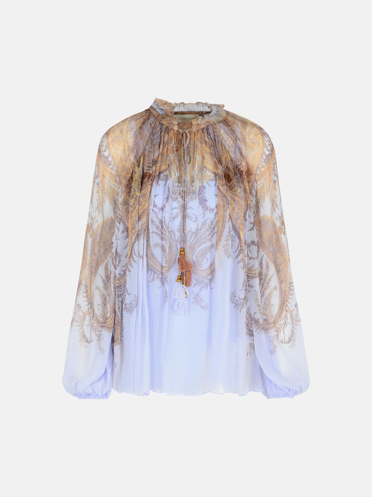 LILAC VISCOSE BLOUSE - 1
