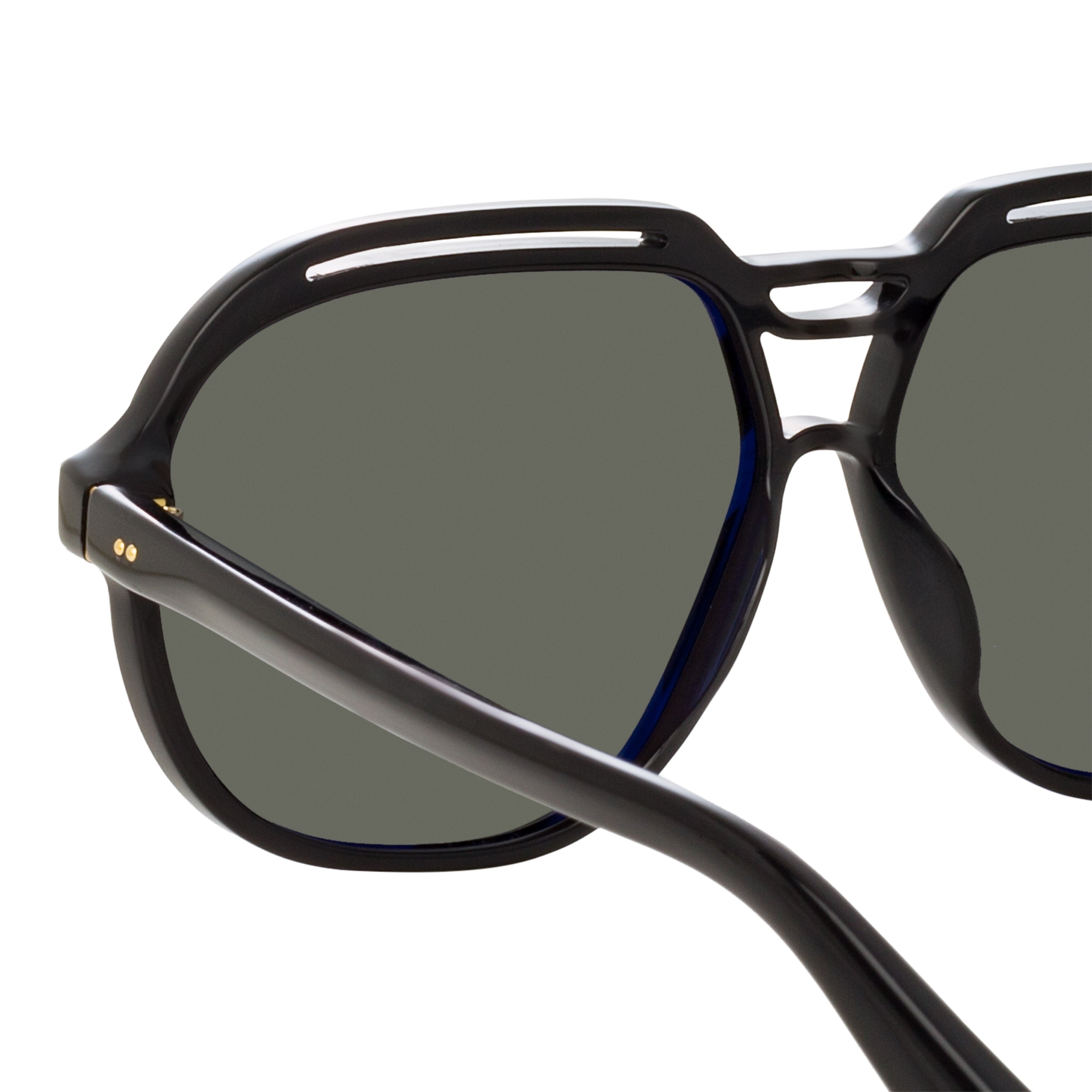 RAPHAEL AVIATOR SUNGLASSES IN BLACK - 5