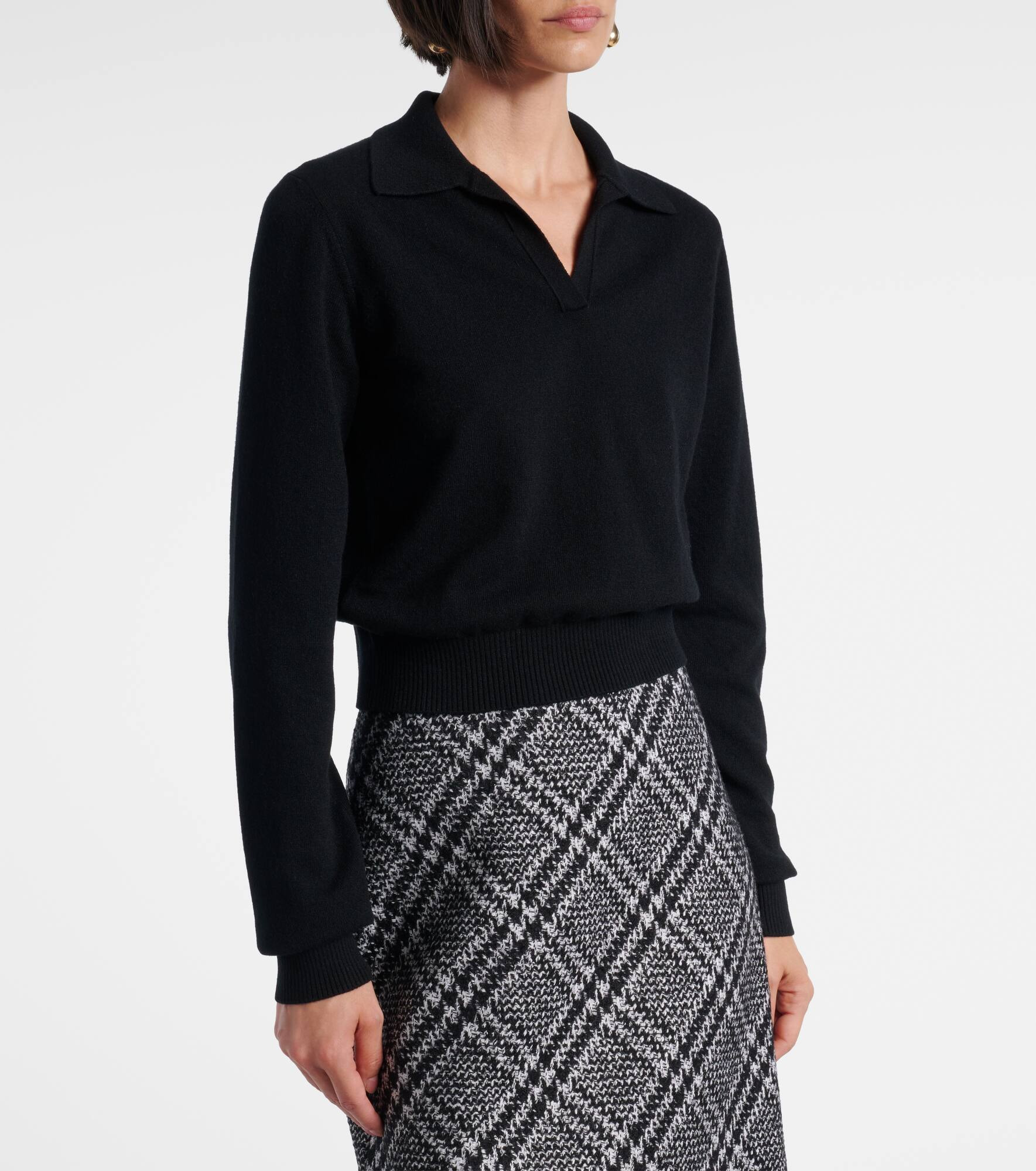 Cashmere polo sweater - 6