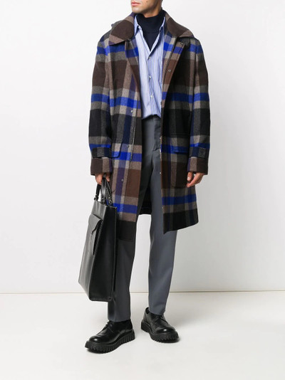 Etro check oversized shirt jacket outlook