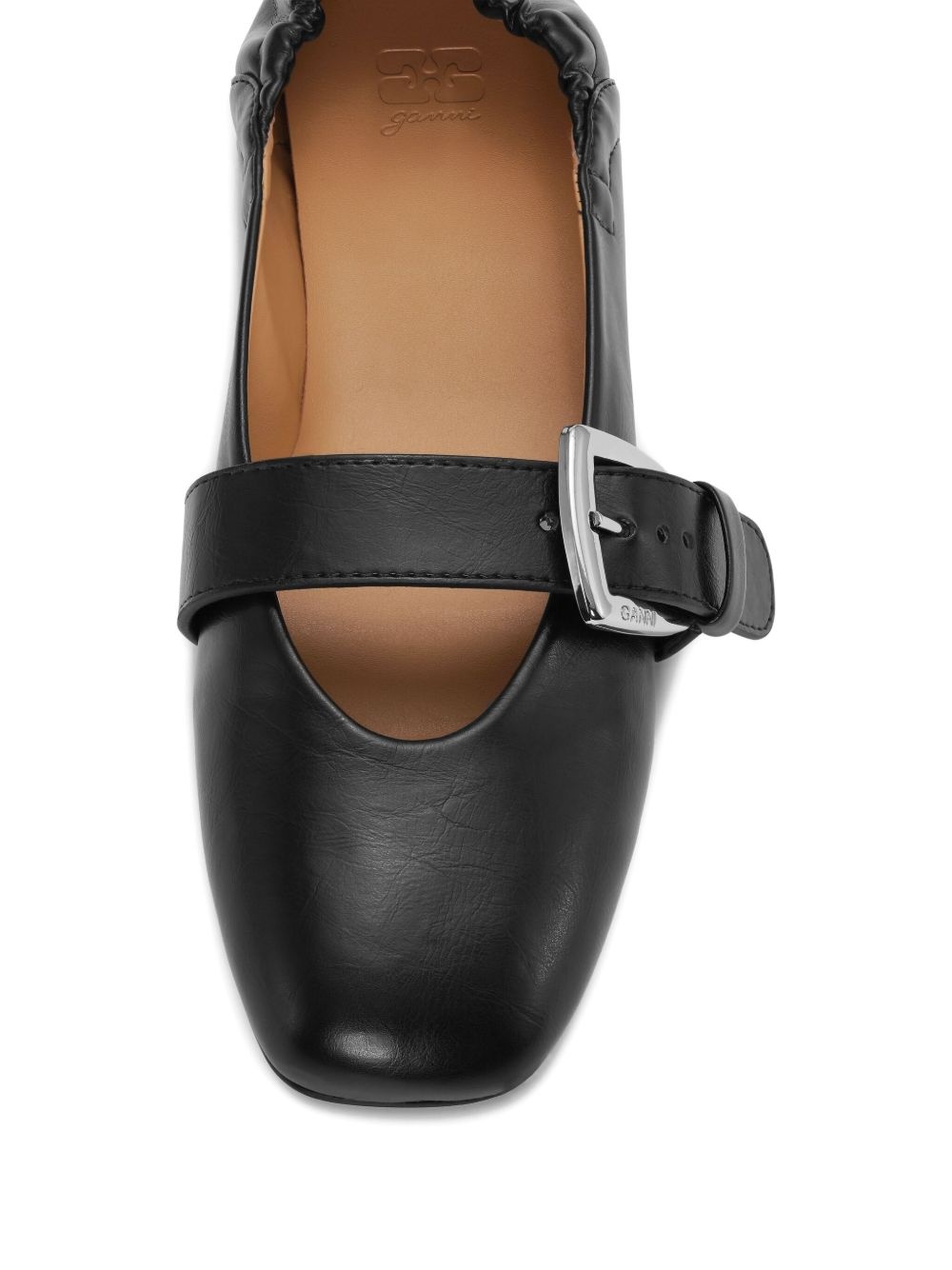 faux-leather ballet flats - 4