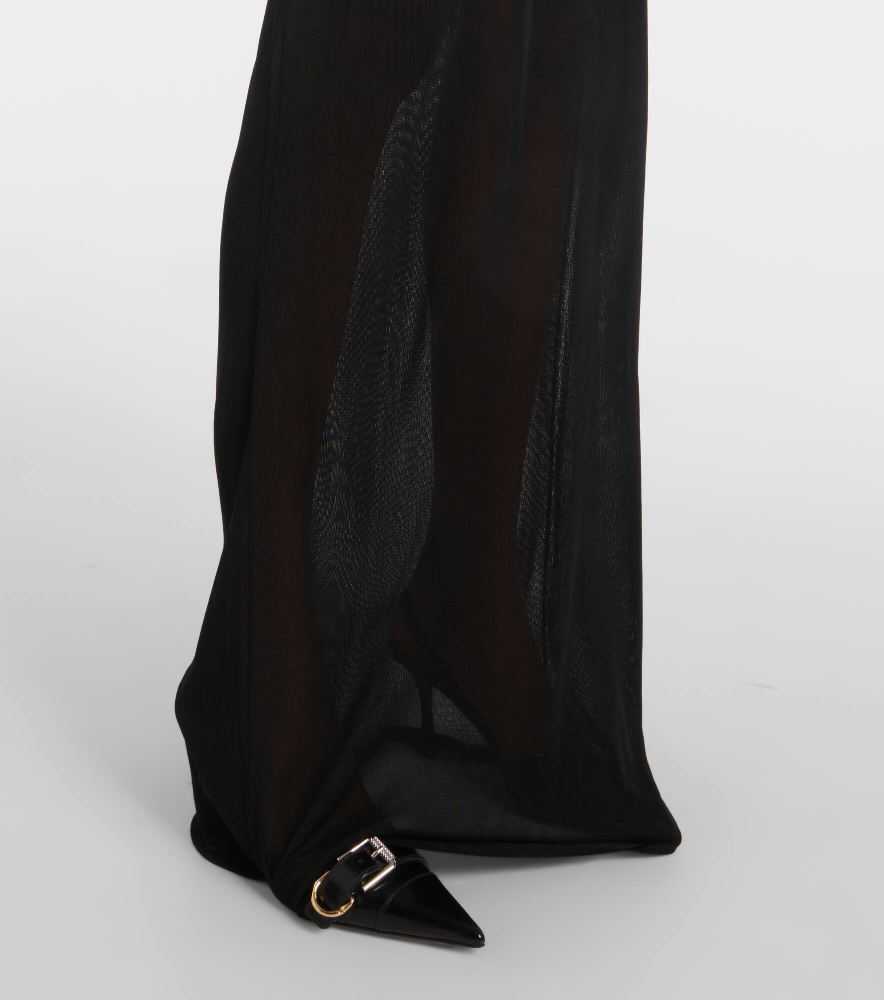 Marinière striped mesh maxi dress - 5