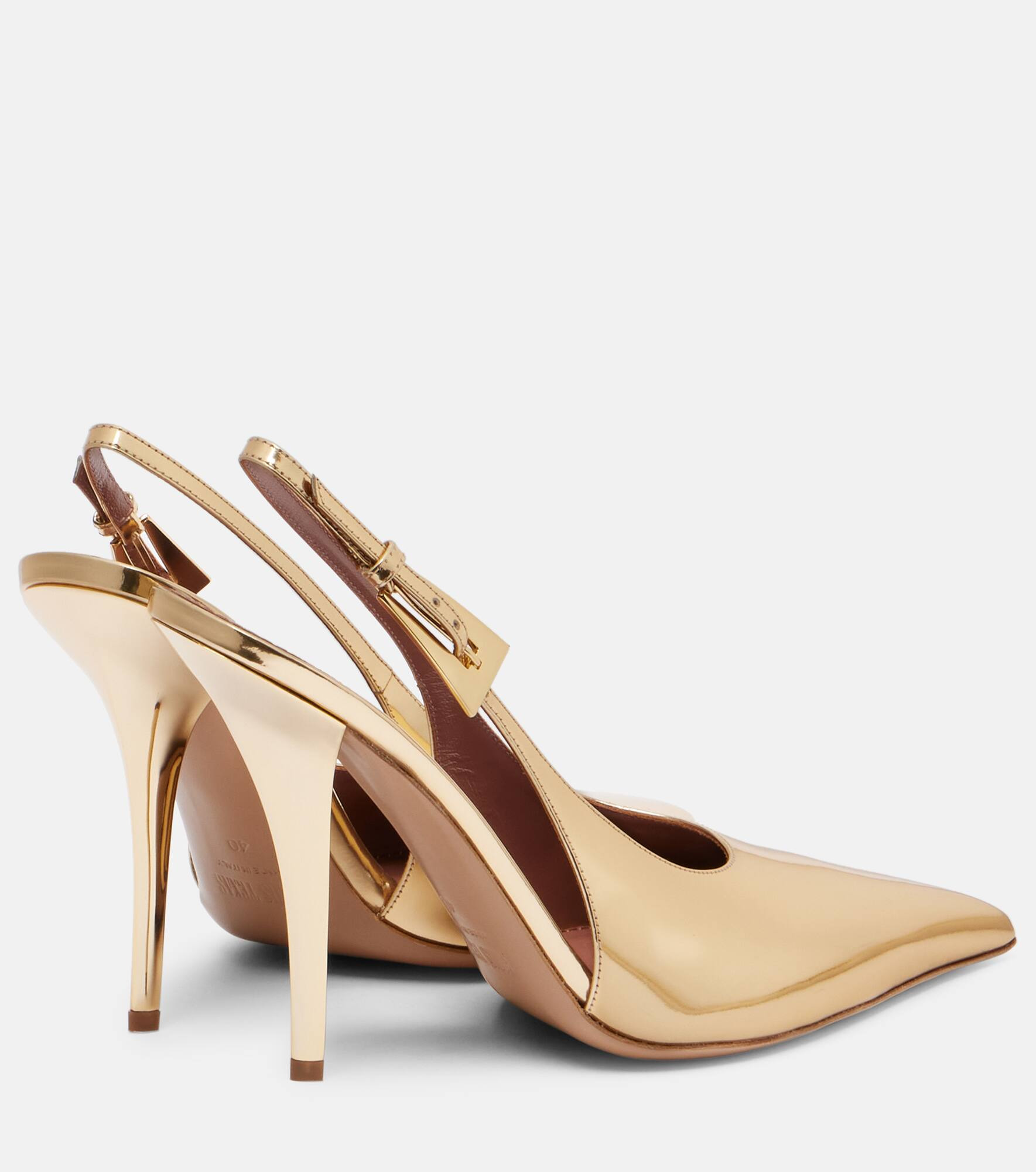 Jessica 105 patent leather slingback pumps - 2
