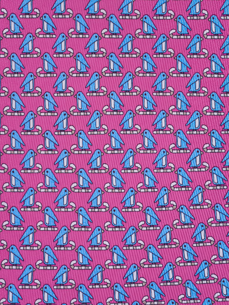 FERRAGAMO bird-print tie outlook