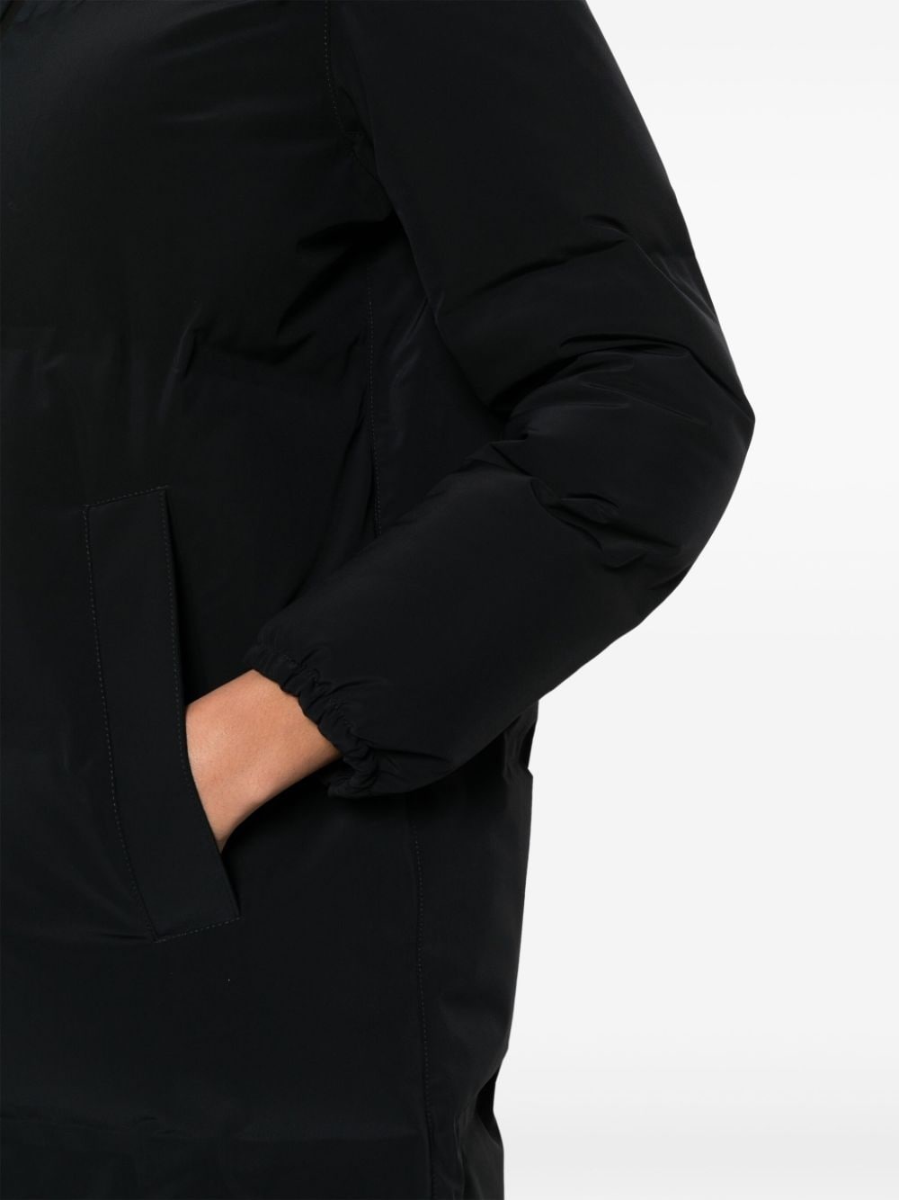 zip-up padded coat - 9
