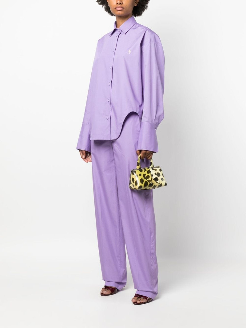 THE ATTICO high-waisted straight-leg trousers outlook