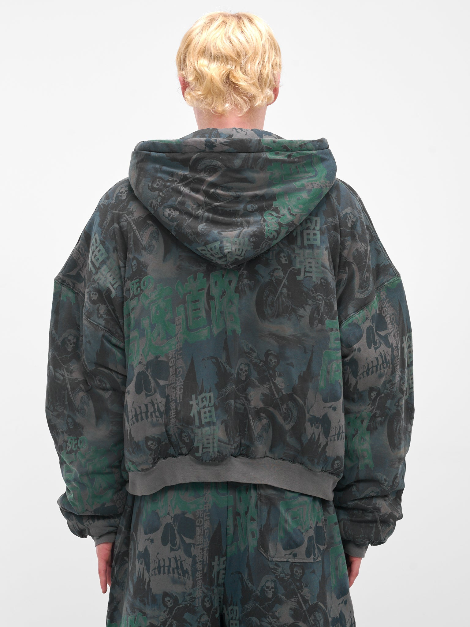 Ghost Rider Graphic Wadded Hoodie - 3