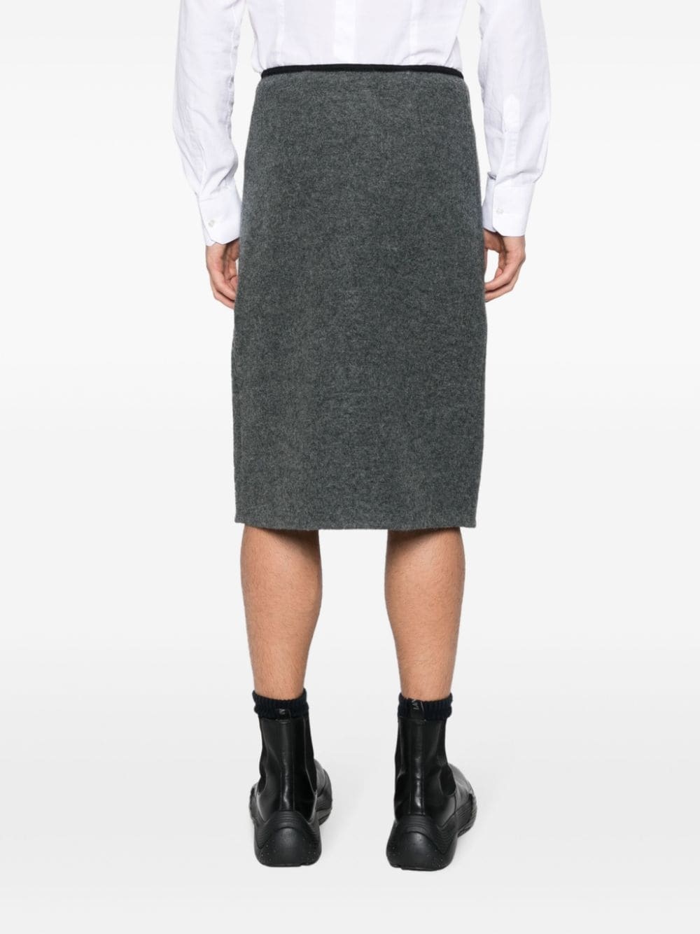 Walker virgin wool wrap skirt - 4