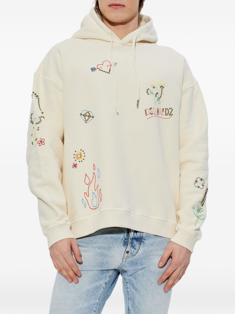 embroidered hooded sweater 3