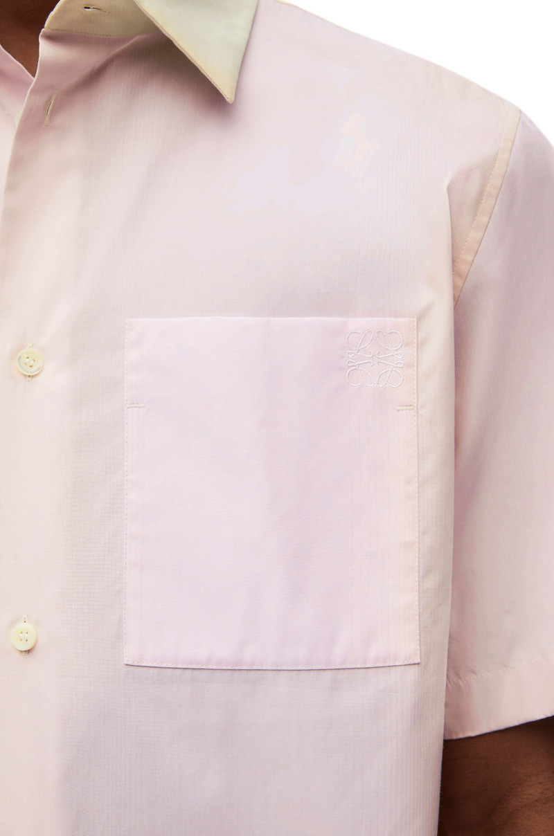 Short sleeve shirt in striped cotton 5