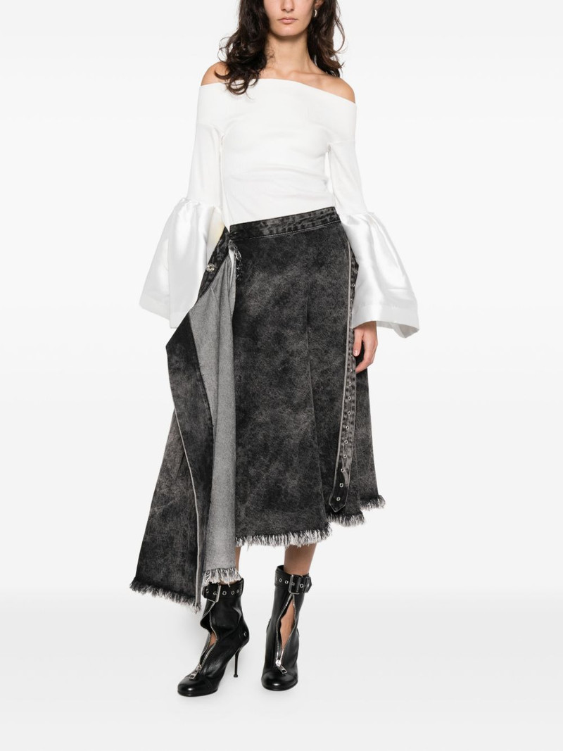 MARQUES’ALMEIDA off-shoulder puff-sleeve top outlook