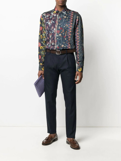 Etro floral embroidered shirt outlook