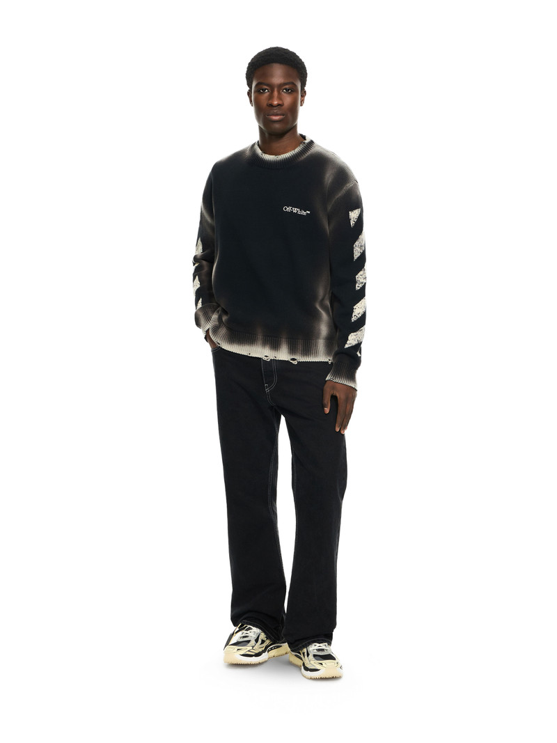 Diag Corrosion Knit Crewneck - 1