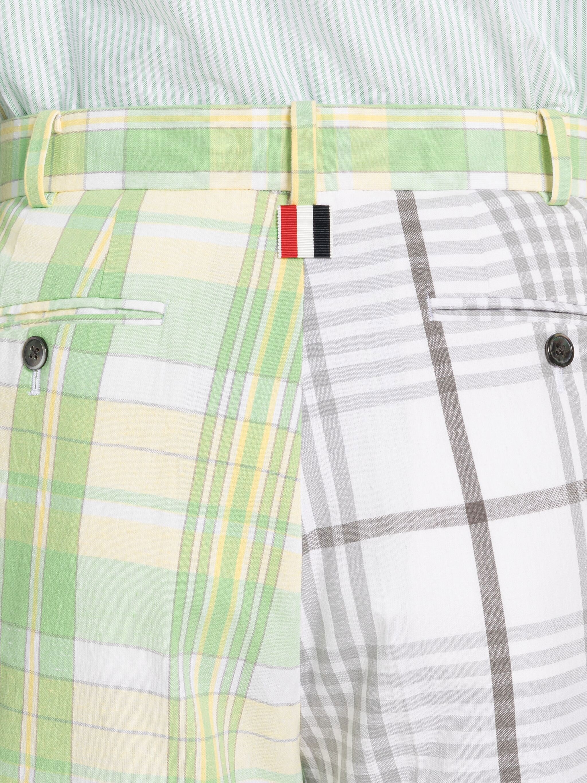 Fun-Mix Madras Check Beltloop Sack Short - 6