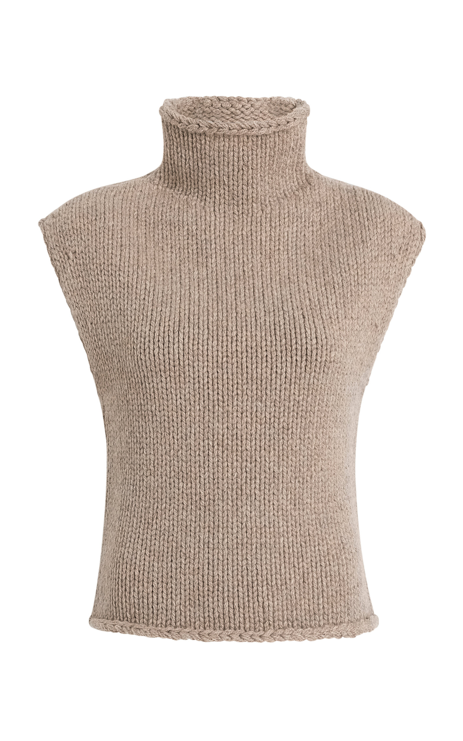 Sly Turtleneck Cashmere Top neutral - 1