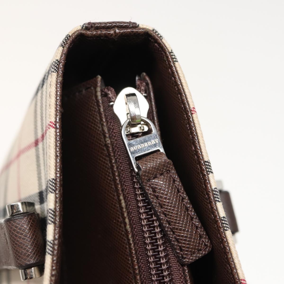 Burberry Nova Check Tote Bag Canvas Beige - 15