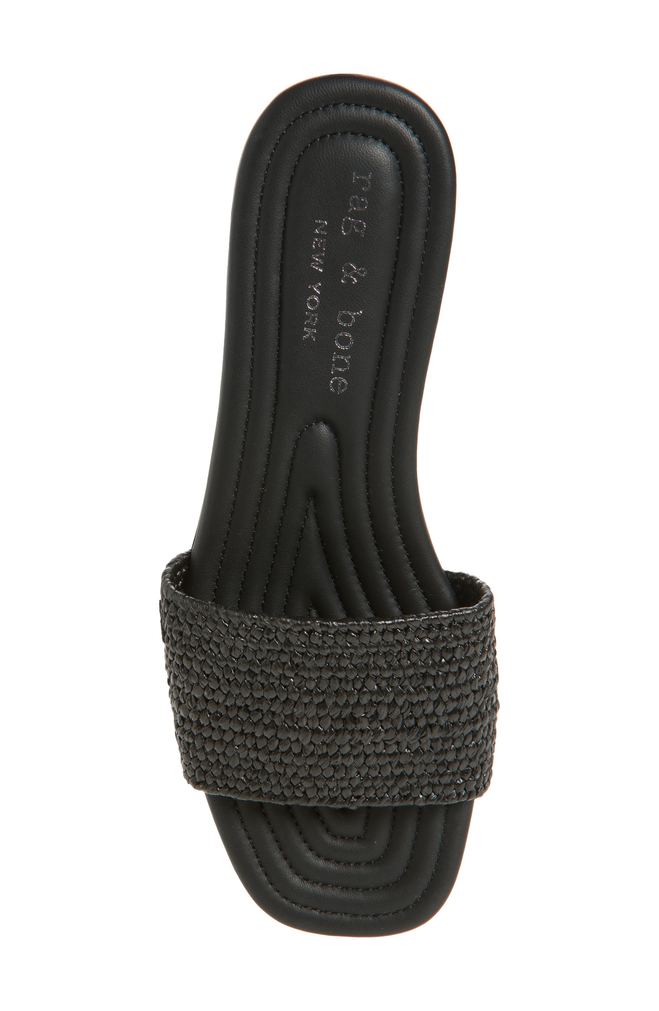 rag & bone Ellie Slide Sandal in Black at Nordstrom - 5