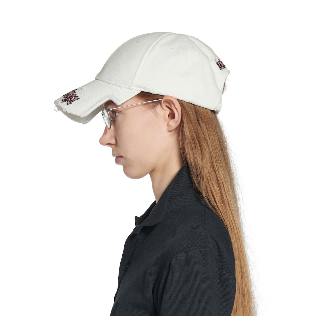 Blackletter Script Cap in Dirty White - 6