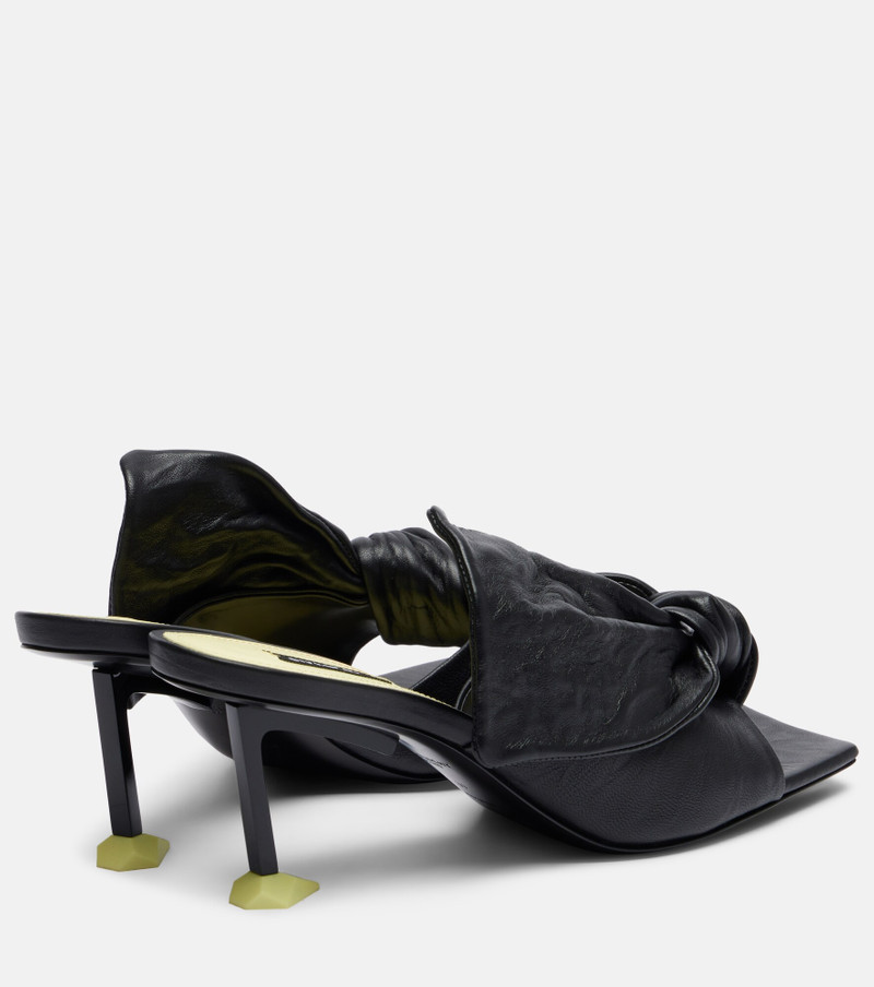 Givenchy Boudoir Bow leather mules outlook