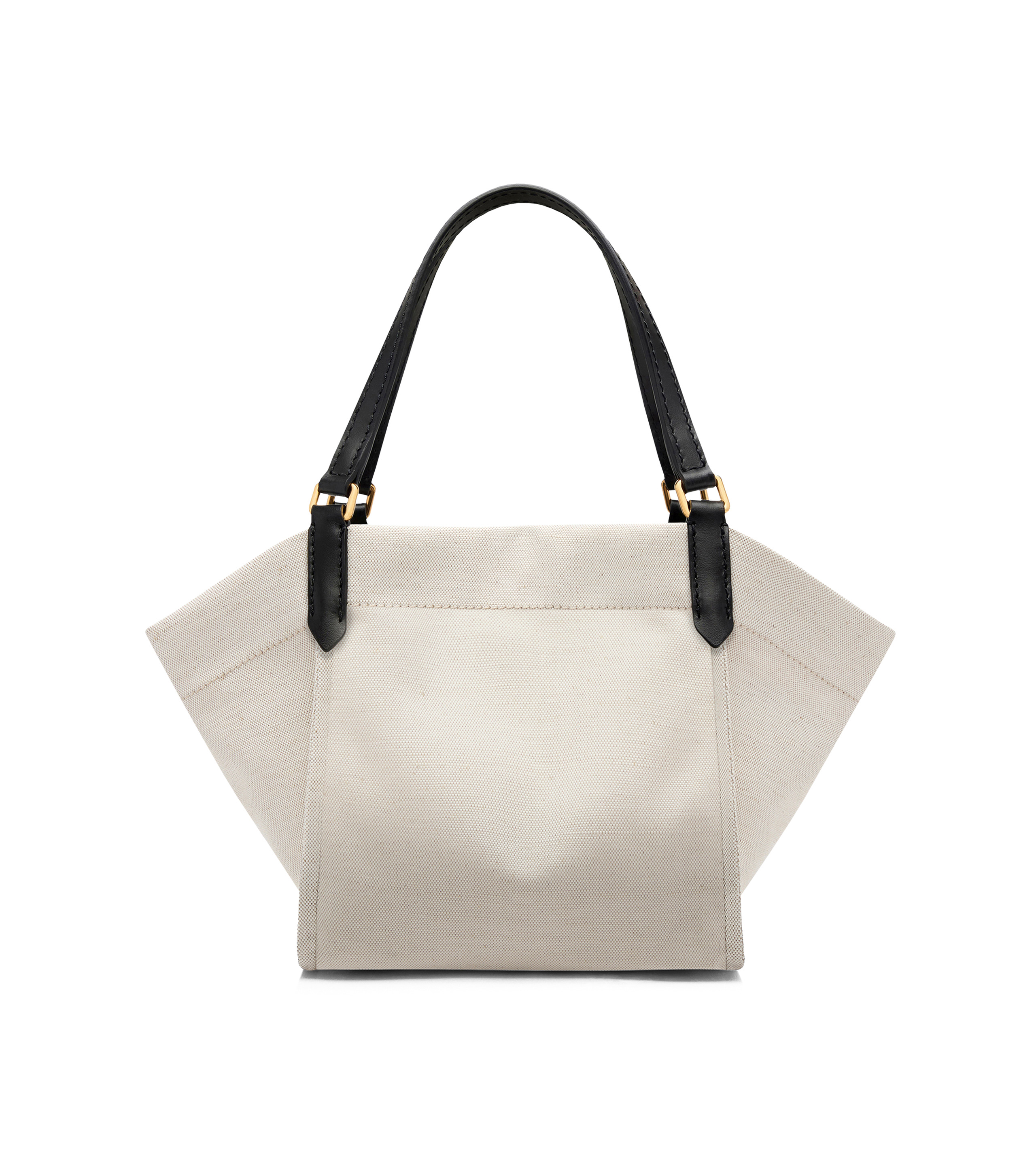 COTTON CANVAS AND SMOOTH LEATHER AMALFI MEDIUM TOTE - 3