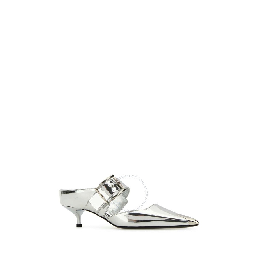 Alexander Mcqueen Punk 40mm Mirrored Mules - 2