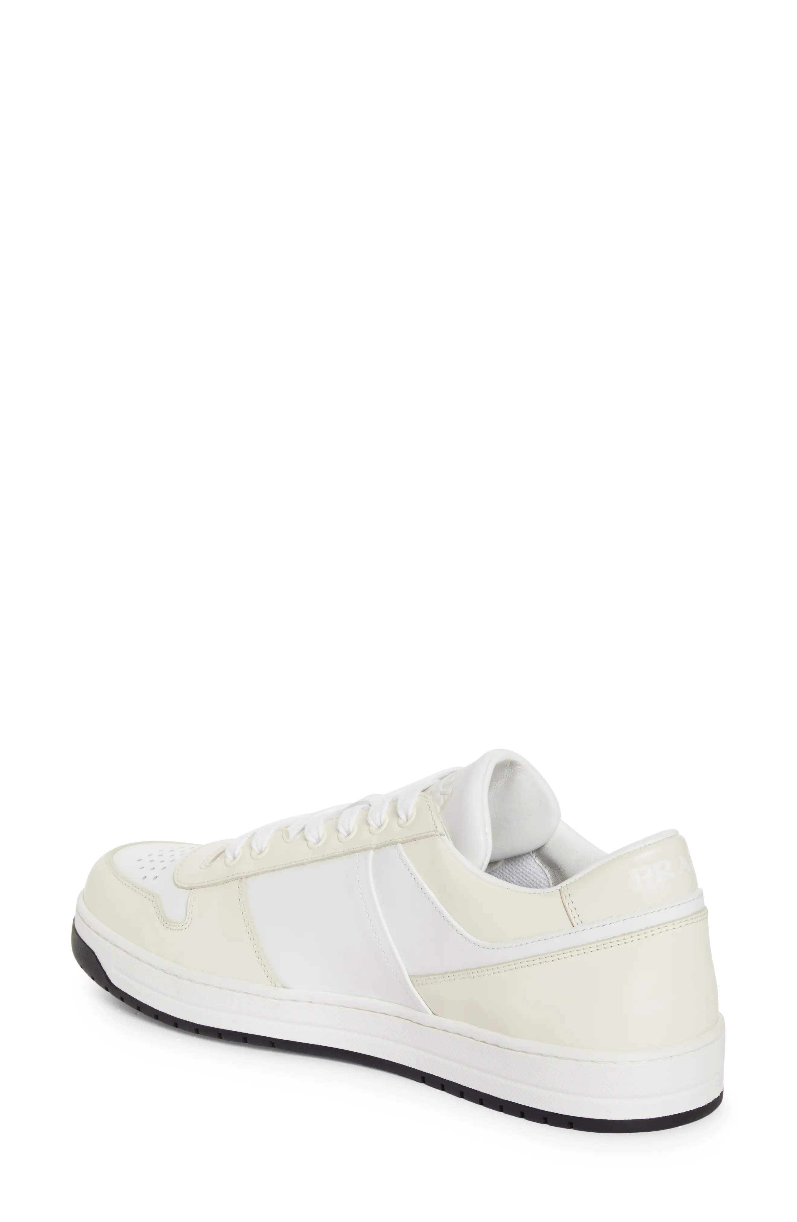 Downtown Leather Sneaker in Bianco/Avorio - 2