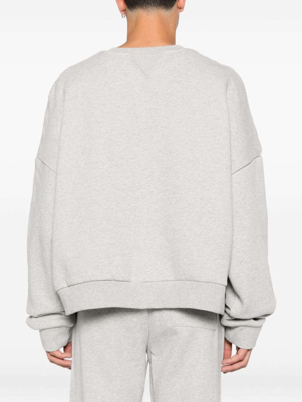 crew-neck cotton sweatshirt - 4