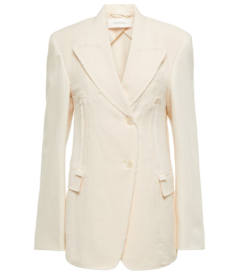 Cabina single-breasted cotton blazer 1