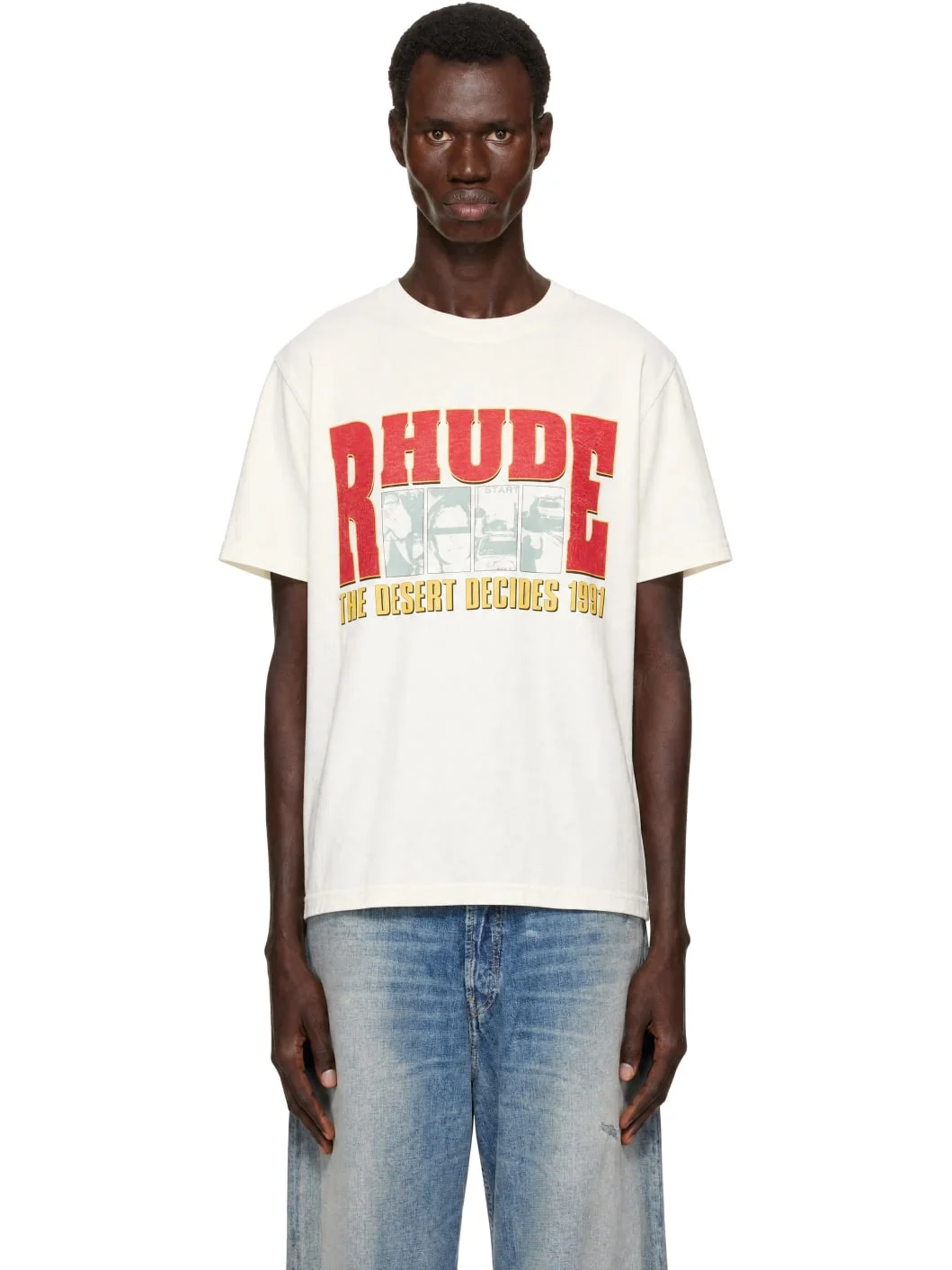 White 'The Desert Decides' T-shirt - 1