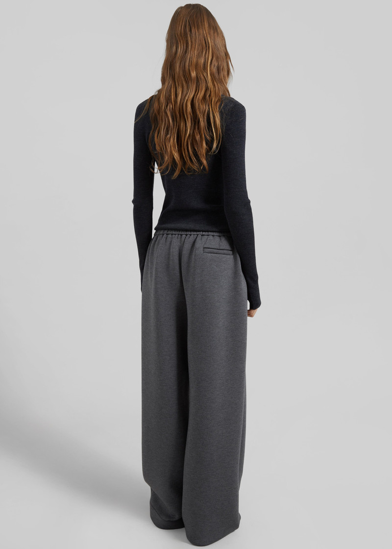 Mirca Neoprene Elastic Pants - Dark Grey 10