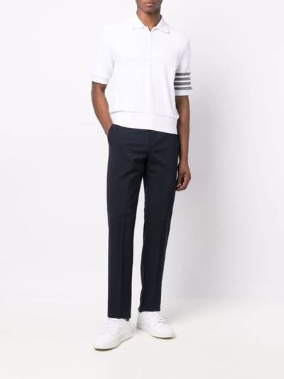 Thom Browne 4-Bar stripe polo shirt outlook