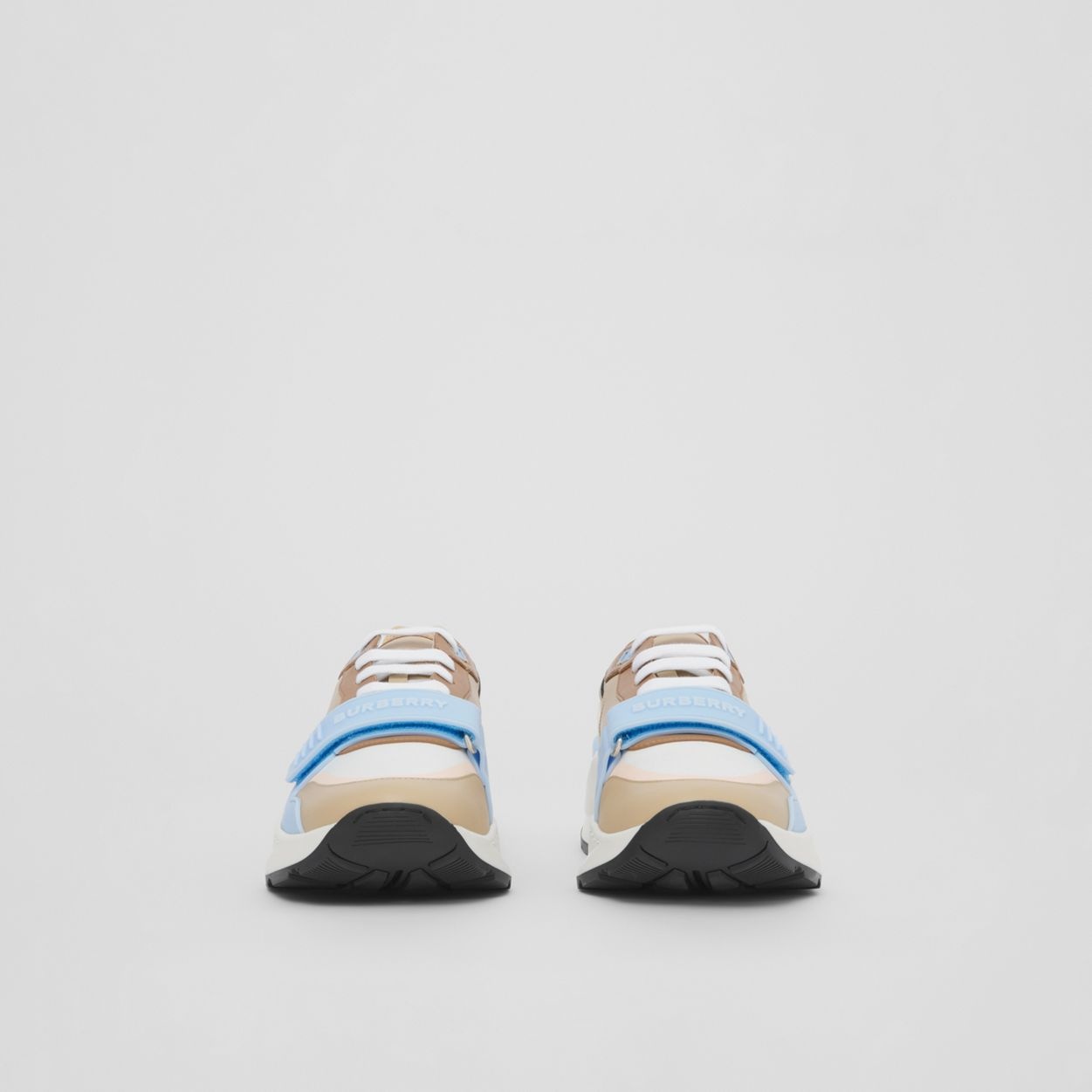Check Cotton, Canvas and Leather Sneakers - 4